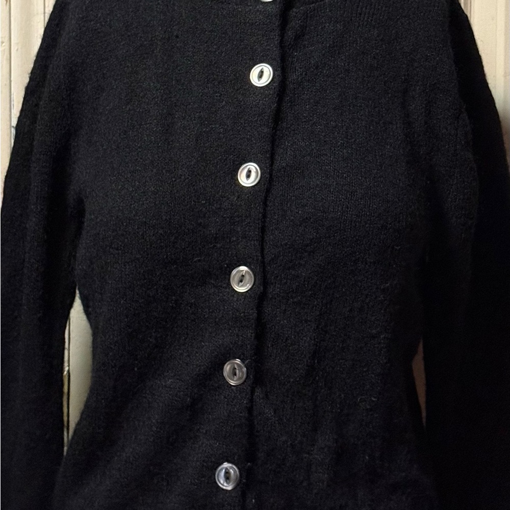 Vintage ~50s ~Empire Knitwear Company~ Sweater ~ Small ~ Black ~ 1950s 1960s